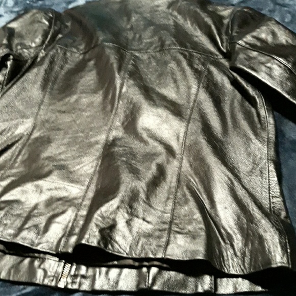 Black leather jacket - Picture 5 of 5